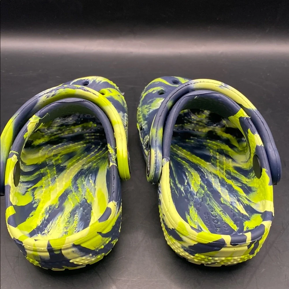 Kids Crocs Clogs - Blue and Yellow - Picture 5 of 8